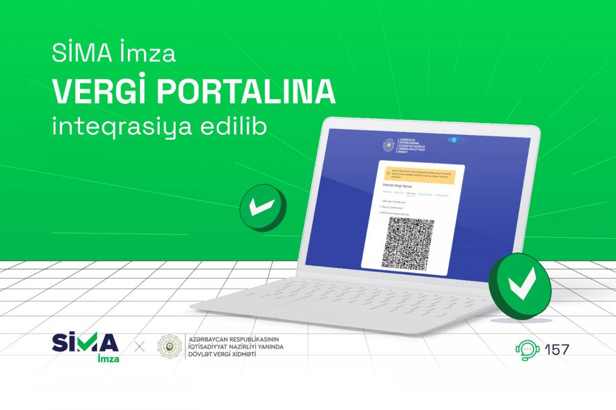 Vergi portalında “SİMA İmza”dan istifadə mümkün olacaq - YENİLİK