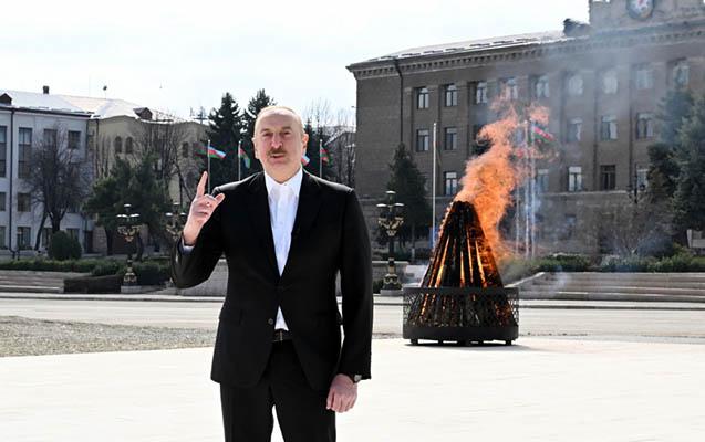 Ali Baş Komandan xalqa Novruz təbriklərini Xankəndi şəhərindən ünvanladı