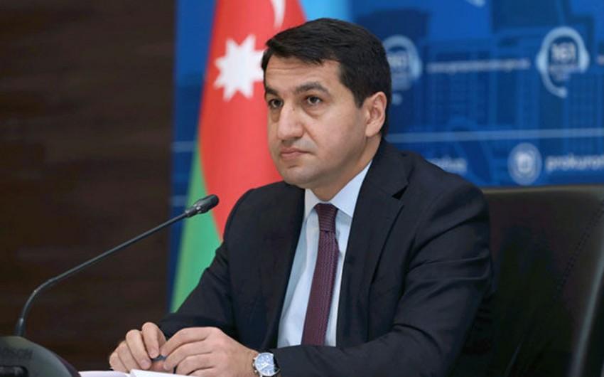 Hikmət Hacıyev: \"Azərbaycan və Ermənistan sülhə yaxındır, buna nail olmağa çalışılır\"