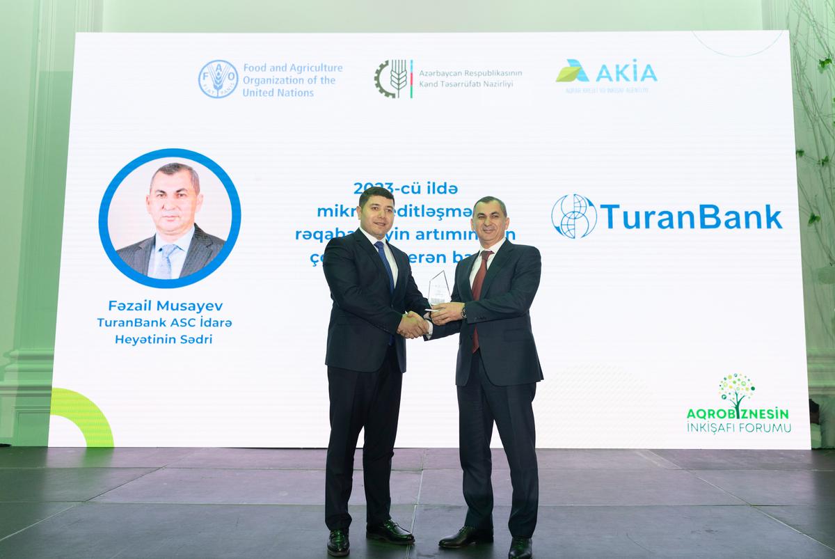 TuranBank mikrokreditləşmədə rəqabətliliyin artımına ən çox töhfə verən bank oldu