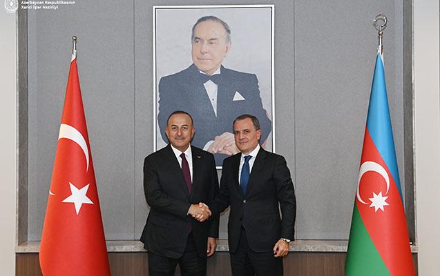 Ceyhun Bayramov Çavuşoğlu ilə görüşdü