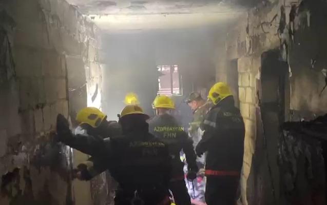 Bakıda yataqxanada YANĞIN: 14 nəfər xəsarət aldı - YENİLƏNDİ