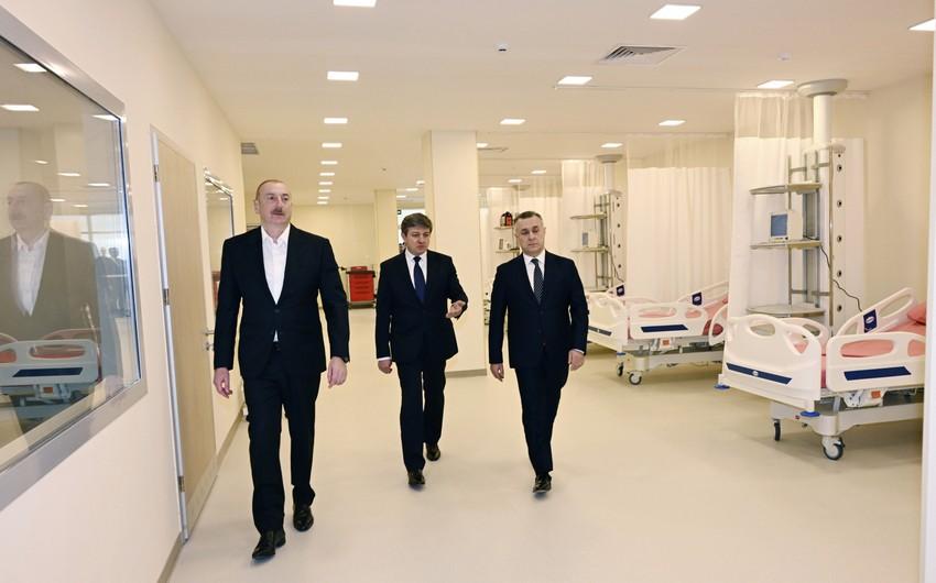 Qəbələ Rayon Mərkəzi Xəstəxanası istifadəyə VERİLDİ - FOTO - YENİLƏNDİ