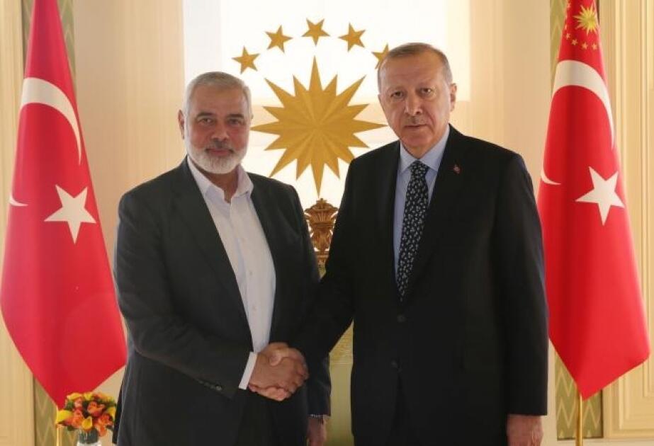 Ərdoğan bu sarayda HƏMAS lideri ilə GÖRÜŞDÜ