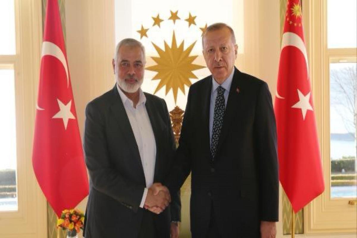 Ərdoğan HAMAS Siyasi Bürosunun rəhbəri ilə GÖRÜŞDÜ