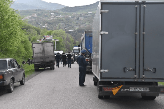 Ermənistan-Gürcüstan yolu açıldı, 1-ci gün...