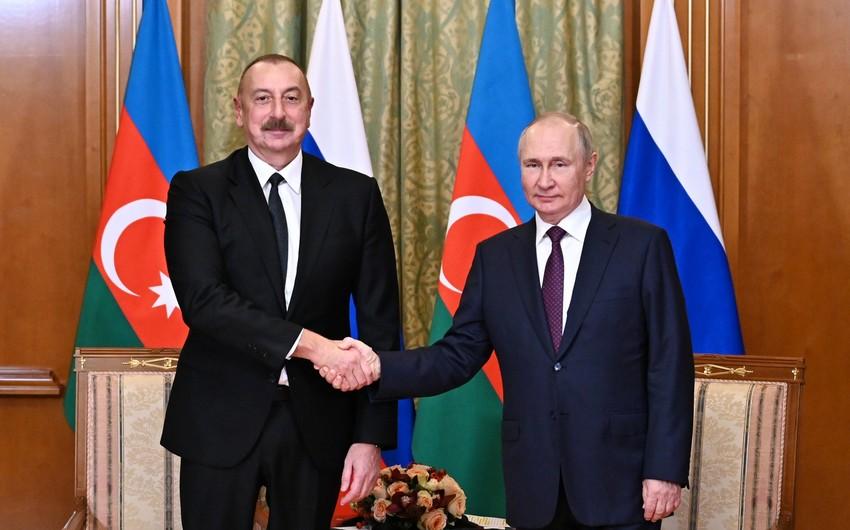 İlham Əliyevin Putinlə təkbətək görüşü BAŞLADI - VİDEO