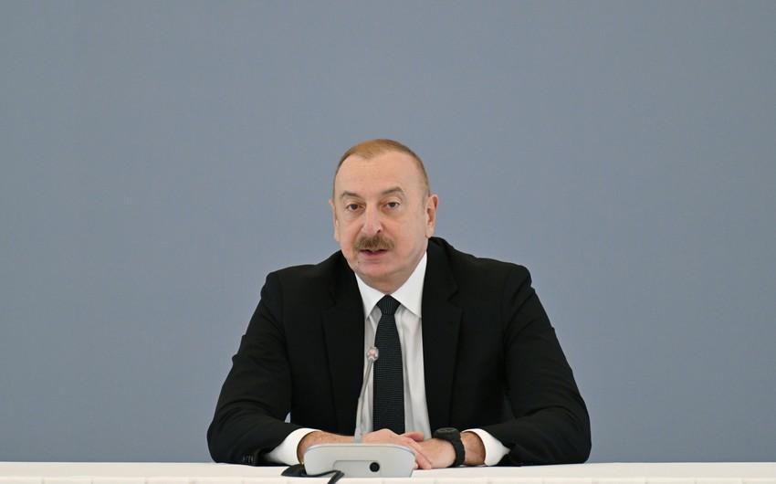 Dövlət başçısı: \"İqlim dəyişiklikləri məsələlərinin həlli baxımından COP29-un uğurla keçməsini istəyirik\"