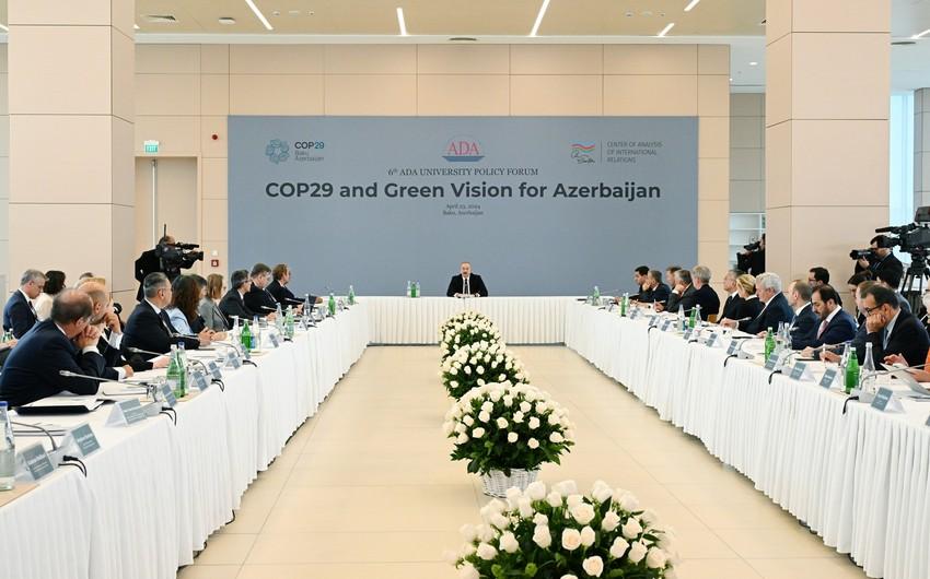 Azərbaycan Prezidenti: \"Neft və qaz gəlirləri işsizlik və yoxsulluq məsələlərin həlli üçün istifadə edilib\"