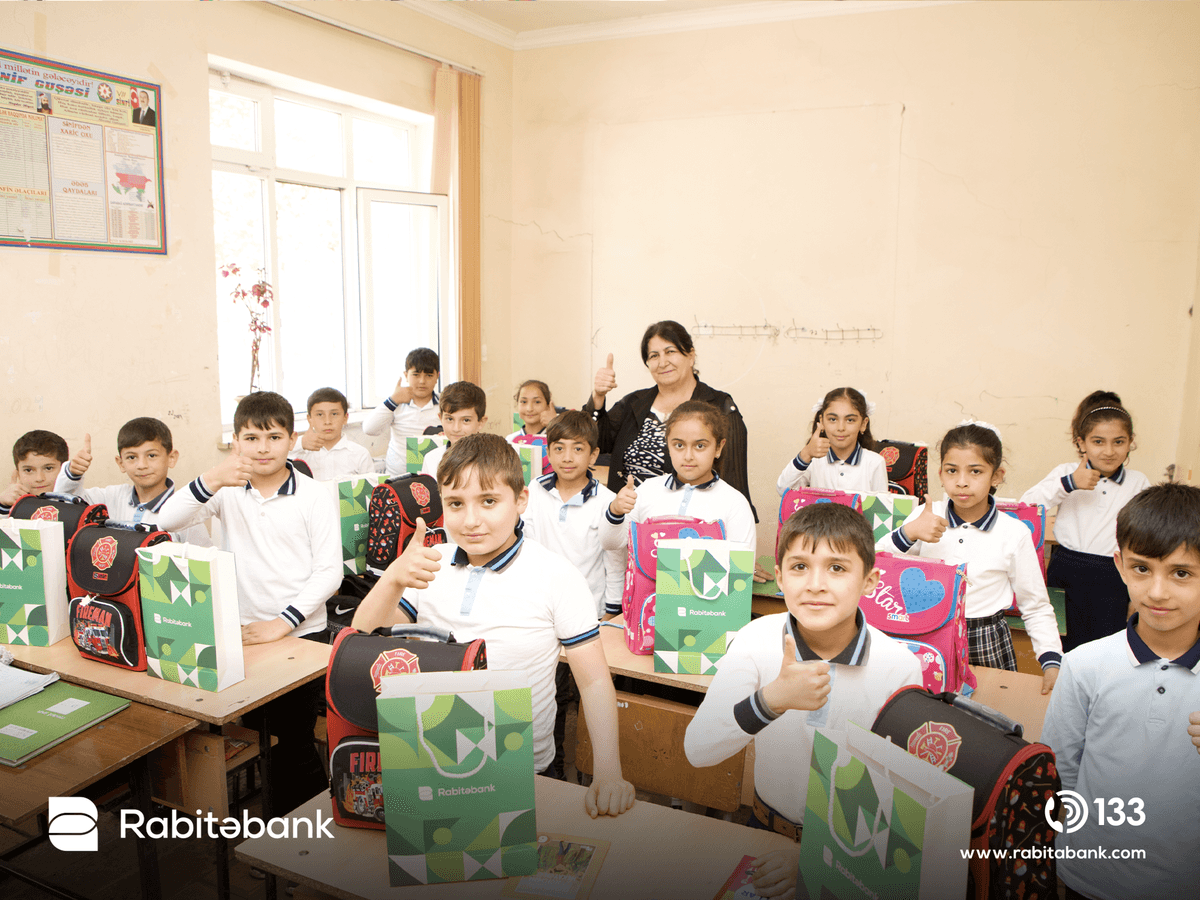 Rabitəbankdan Ümumdünya Kitab Günündə Ağdam kənd məktəbinə dəstək - FOTOLAR