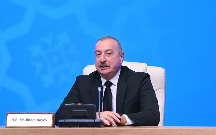 Prezident: \"İndi biz sülhə doğru gedirik\"