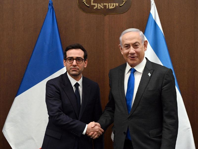 Fransa XİN başçısı Benyamin Netanyahu ilə GÖRÜŞDÜ