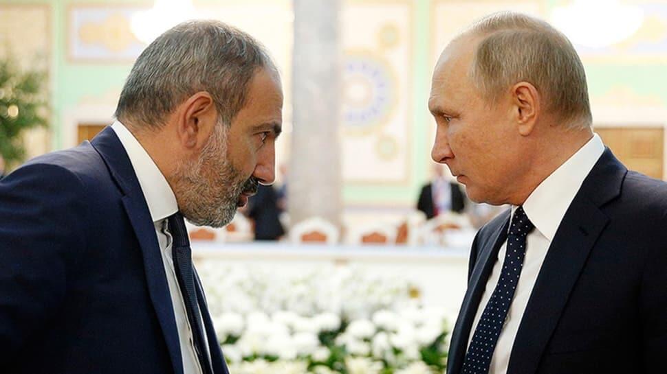 Putinlə Paşinyanın görüşü başladı