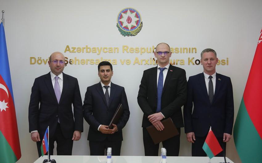 Azərbaycan və Belarus şəhərsalma və memarlıq sahəsində memorandum İMZALADI