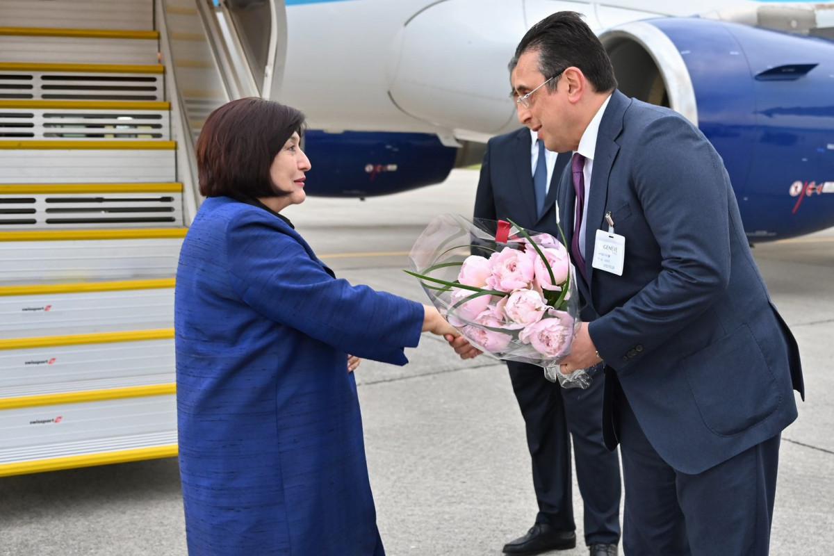 Sahibə Qafarova İsveçrə Konfederasiyasına işgüzar səfərə GETDİ