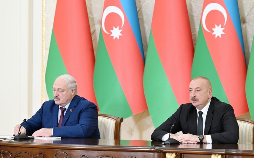 Prezident: \"Azərbaycanla Belarus arasında kreativ tərəfdaşlığı çox yüksək qiymətləndiririk\"
