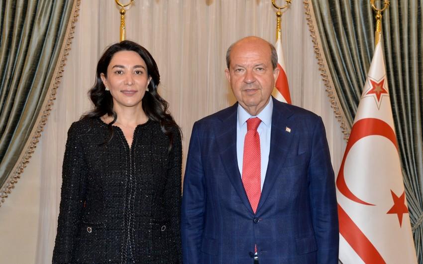 Səbinə Əliyeva Şimali Kiprin Prezidenti ilə GÖRÜŞDÜ