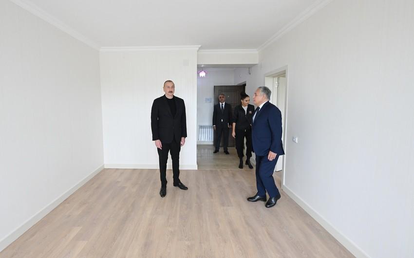 Prezident və xanımı Xocalıda yaradılan şəraitlə TANIŞ OLDULAR - YENİLƏNDİ - FOTO