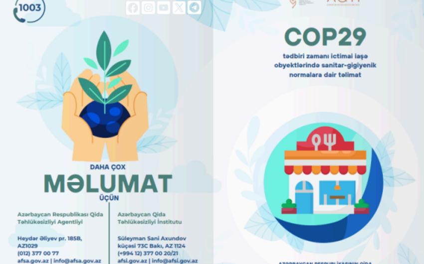 COP29 zamanı restoranlara qoyulan tələblər AÇIQLANDI