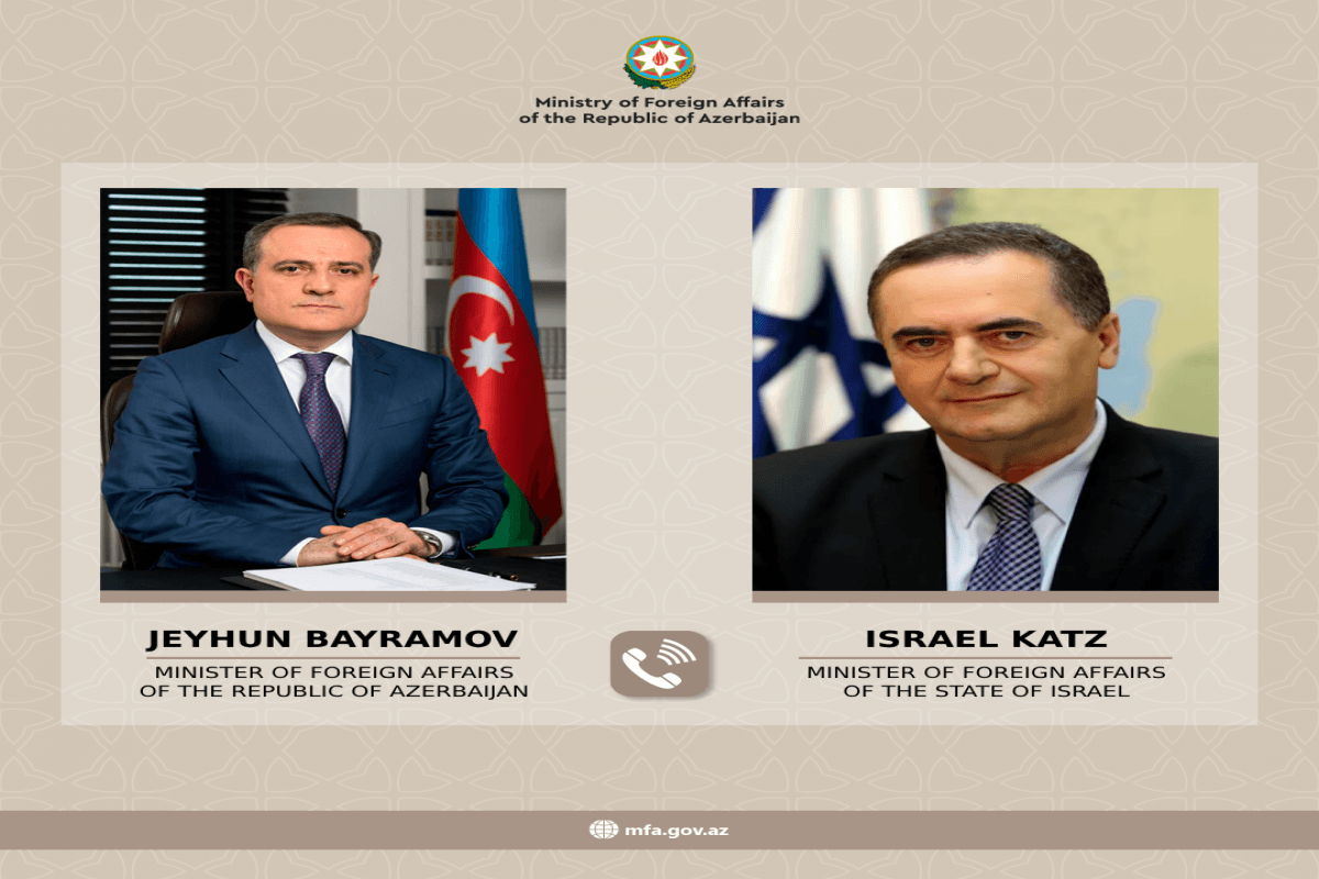 Azərbaycan və İsrail XİN rəhbərləri Qəzzanı MÜZAKİRƏ ETDİ