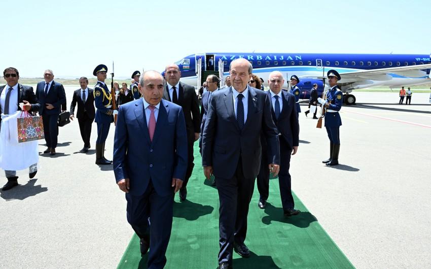Şimali Kipr Prezidenti Füzuli rayonuna GƏLDİ - FOTO