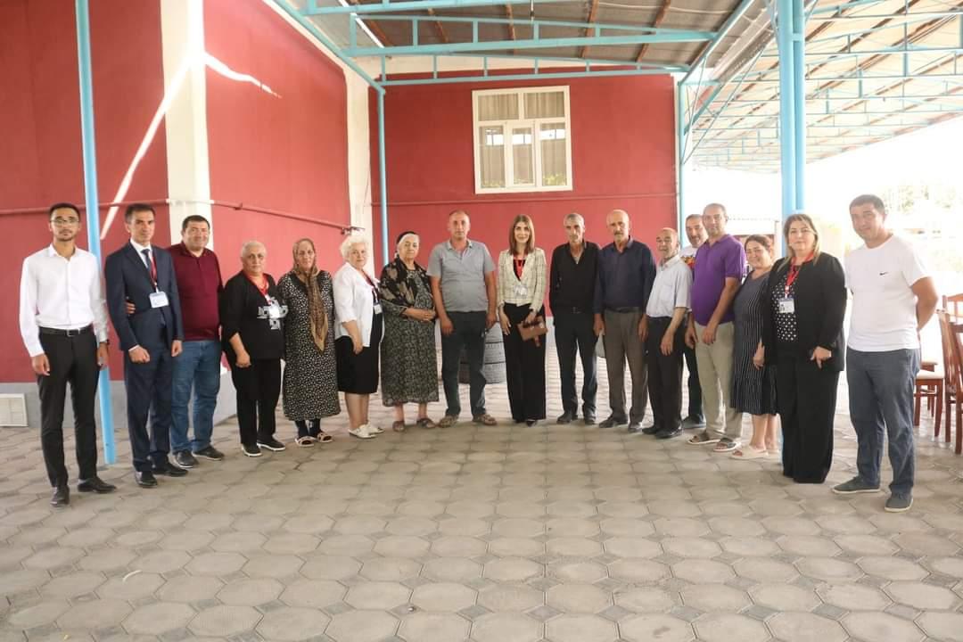 Günay Ağamalı Biləsuvar rayonunun Xırmandalı kəndində seçicilərlə görüşü - FOTO