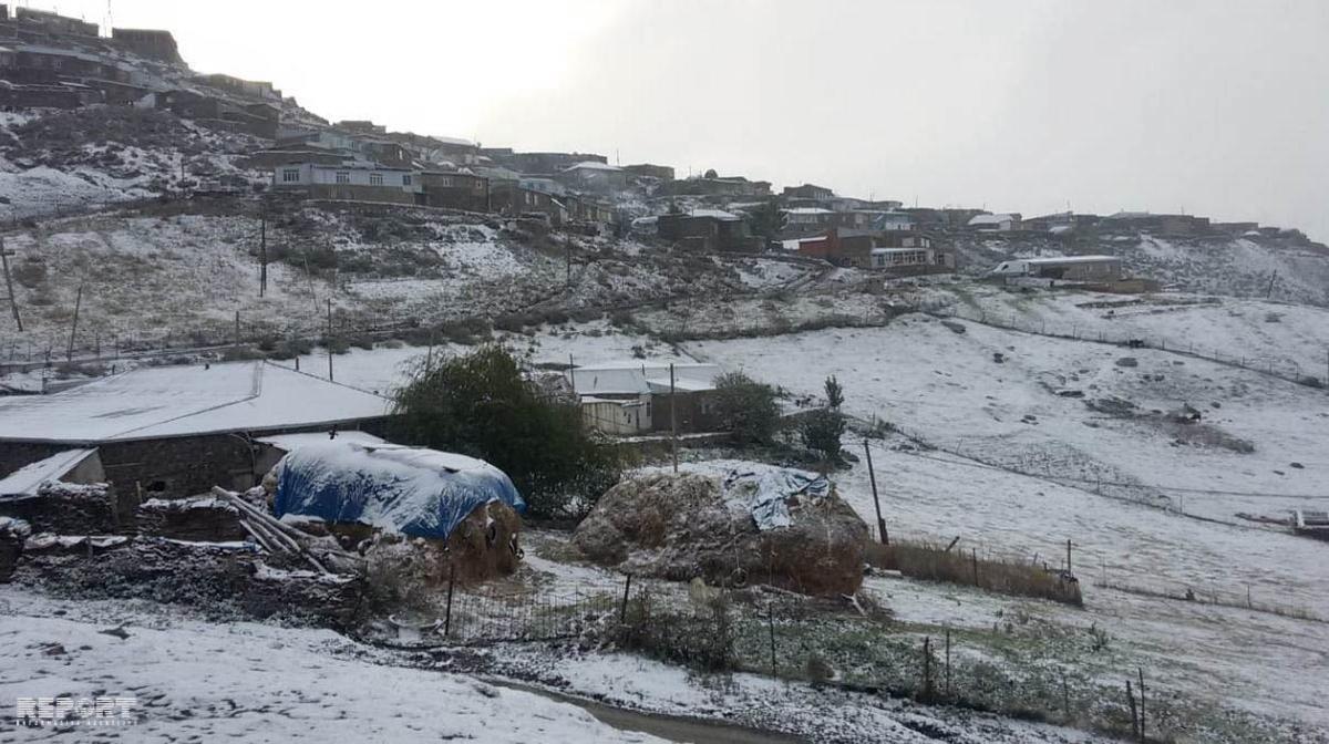 Azərbaycanda bu rayona QAR YAĞDI