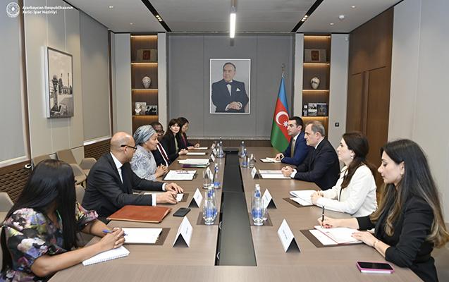 Bayramov BMT Baş katibinin müavinini qəbul edib- FOTOLAR Bayramov BMT Baş katibinin müavinini qəbul edib- FOTOLAR