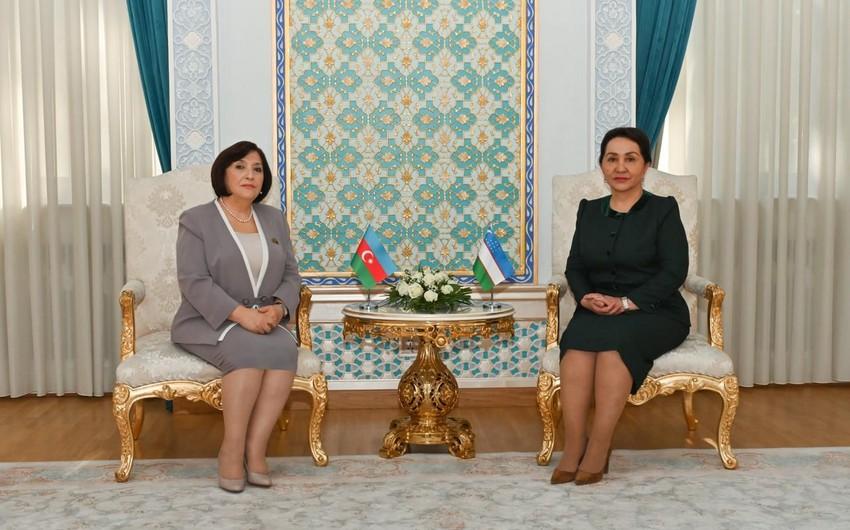 Sahibə Qafarova Özbəkistan Ali Məclis Senatının sədri ilə görüşdü Sahibə Qafarova Özbəkistan Ali Məclis Senatının sədri ilə görüşdü