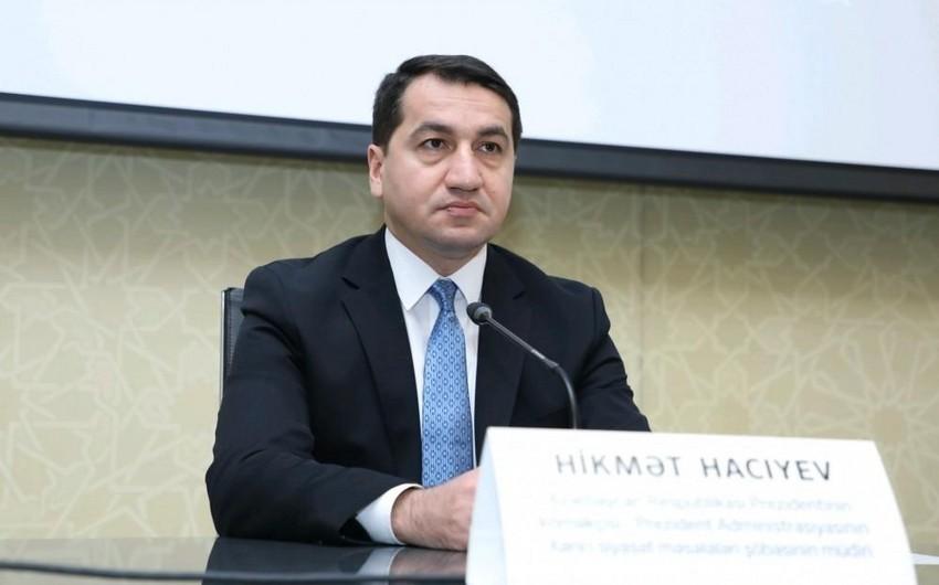 "BRICS qlobal idarəetmənin təkmilləşdirilməsinə və ədalətli dünya nizamına töhfə verir" - Hikmət Hacıyev