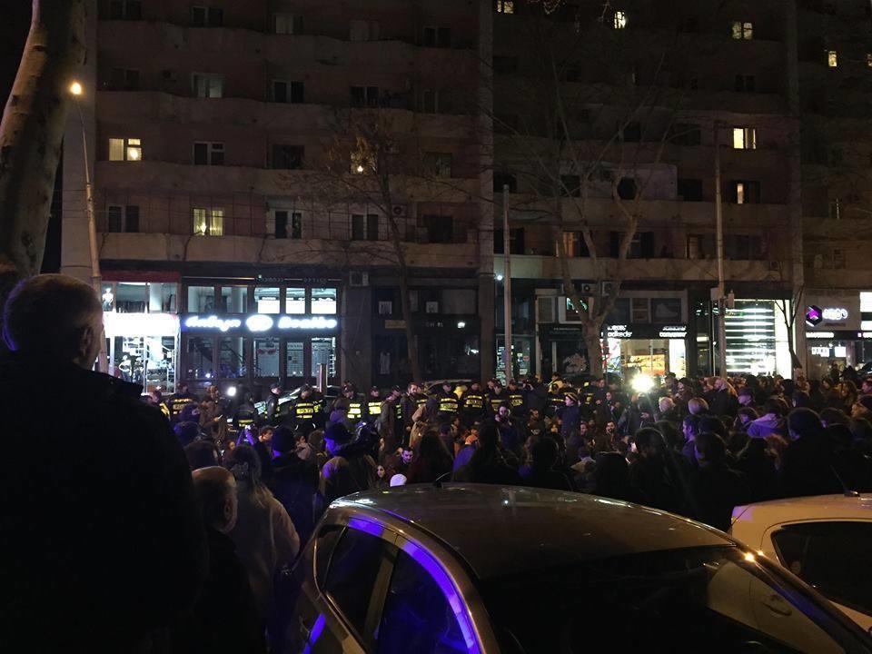 Tbilisidə yenidən etiraz aksiyası keçirilir