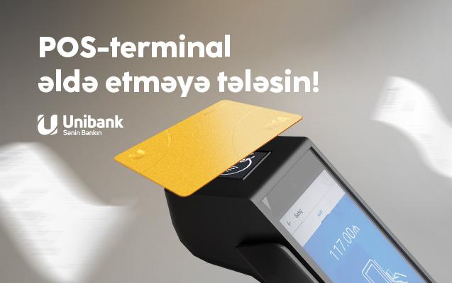 Unibankdan sahibkarlara təklif: POS-terminal xidmətinə qoşul, smart kassa istifadəsindən faydalan!