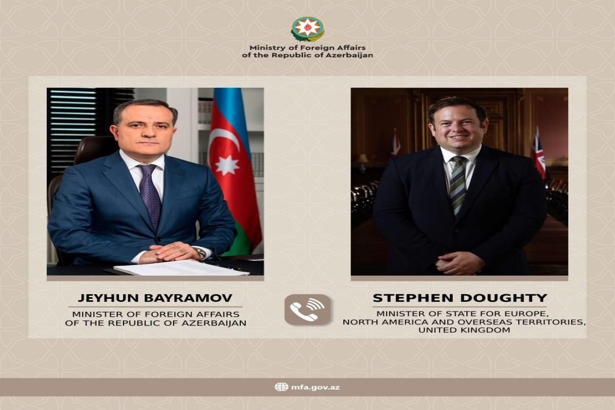 Ceyhun Bayramov Stiven Dauti ilə telefon danışığı apardı