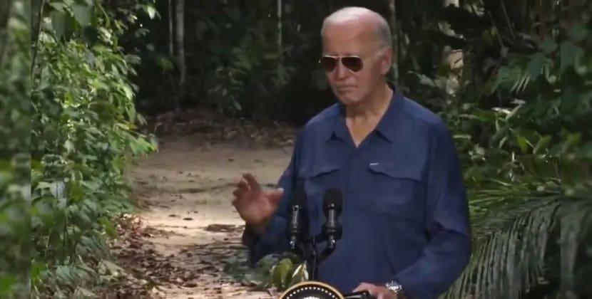 Baydenin Braziliyada meşədəki çıxışı gündəm mövzusuna çevrilib Baydenin Braziliyada meşədəki çıxışı gündəm mövzusuna çevrilib