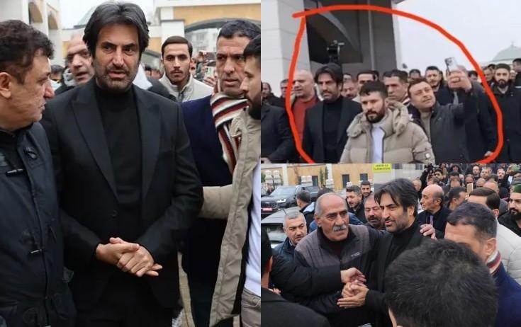 Anasının dəfnində Mahsun Kırmızıgülə hörmətsizlik Anasının dəfnində Mahsun Kırmızıgülə hörmətsizlik
