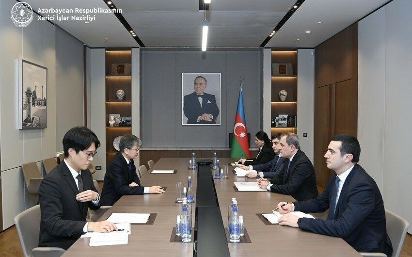 Bayramov Koreya səfirini son dəfə qəbul etdi -FOTO