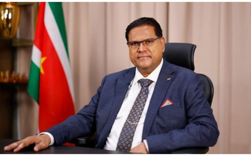 Surinam Prezidenti İlham Əliyevə başsağlığı verdi