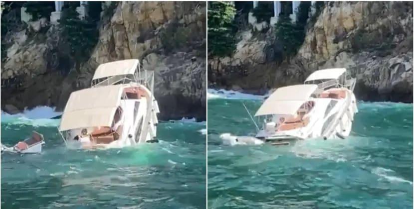 Yeni il günü göyərtəsində elit turistlərin olduğu yaxta qəzaya uğrayaraq batdı