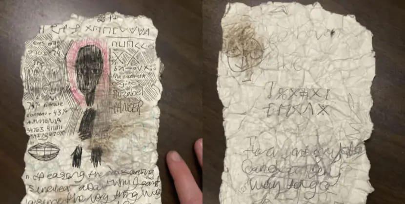 Mason şrifti: Meşədə gəzərkən müəmmalı yazı gördü - FOTO