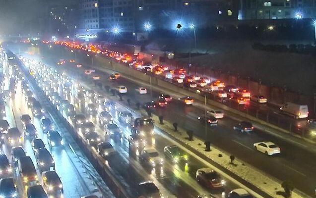 Bakı-Sumqayıt yolunda güclü tıxac -FOTOLAR