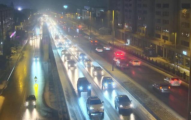 Yollarda vəziyyət belədir- FOTOLAR