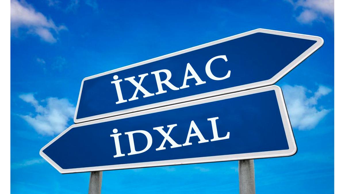 Ötən il 1,1 milyard manat həcmində məhsul ixrac edilib