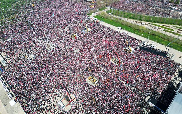 İmamoğluya görə 2,2 milyonluq mitinq- FOTOLAR