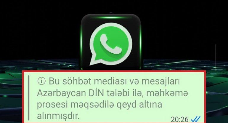 Vatsap yazışmaları polis tərəfindən izlənilir? - AÇIQLAMA