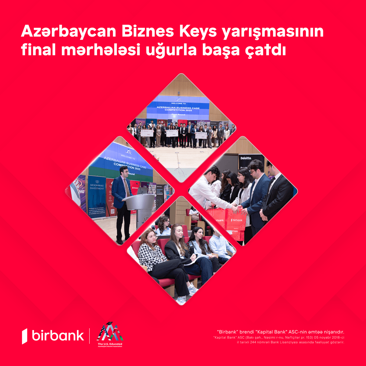 "Birbank"ın sponsorluğu ilə Azərbaycan Biznes Keys yarışması başa çatdı
