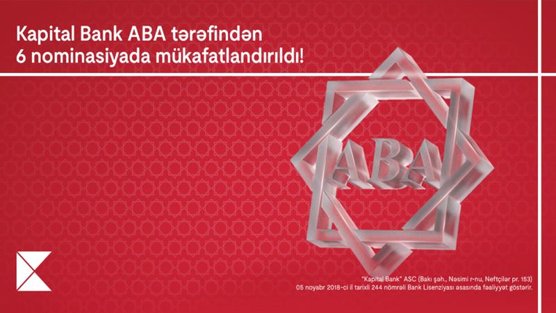 "Kapital Bank" 6 nominasiyada mükafatlandırılıb