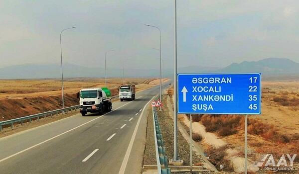 Ağdam-Xankəndi yolundan yeni görüntülər - VİDEO
