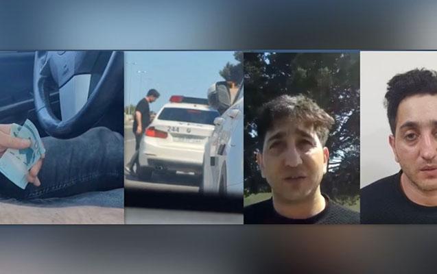 Yol polisini təhdid edən sürücü həbs olundu- VİDEO