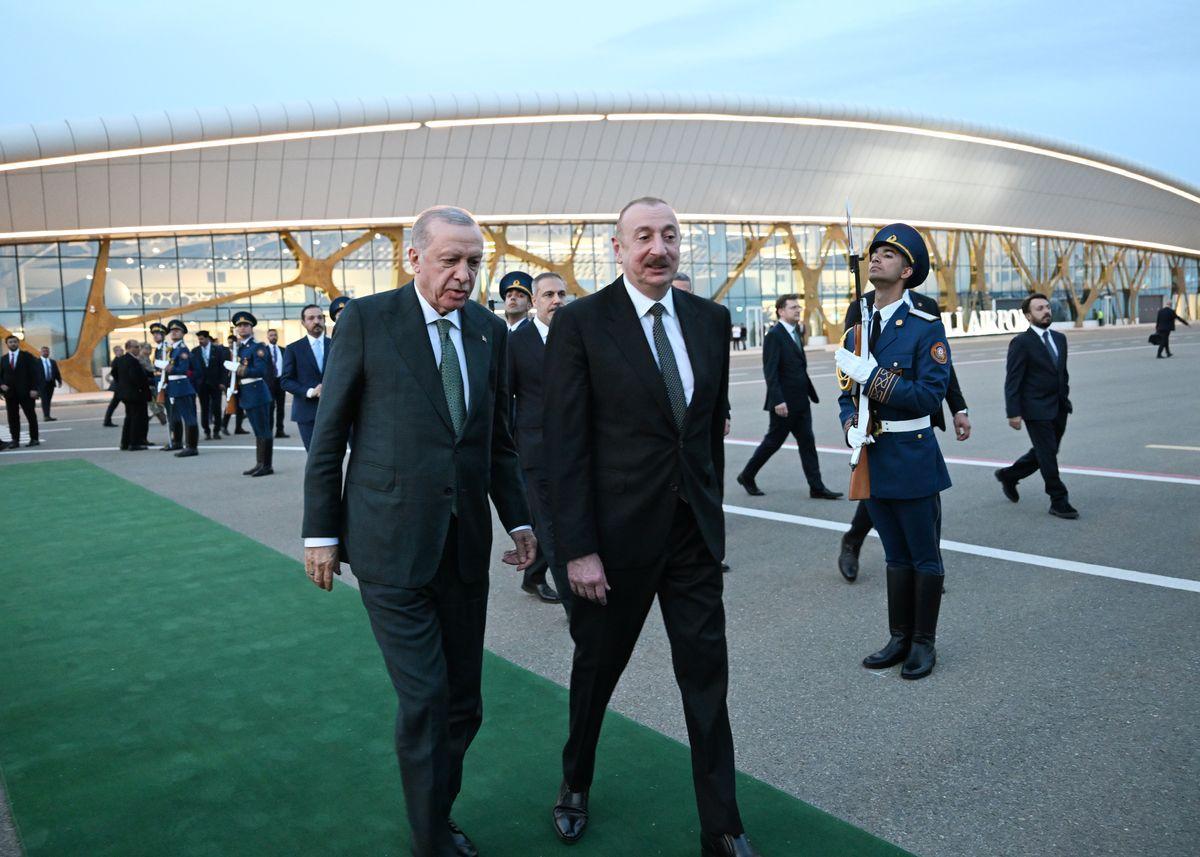 Rəcəb Tayyib Ərdoğanın Azərbaycana səfəri başa çatdı - FOTO