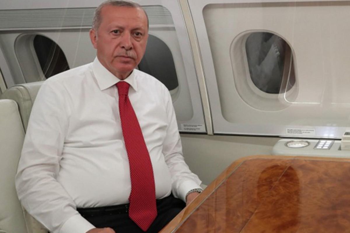Türkiyə Prezidenti Azərbaycana yola düşdü